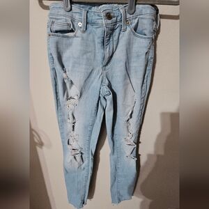 Universal Thread Light Blue Ripped Boyfriend Jeans